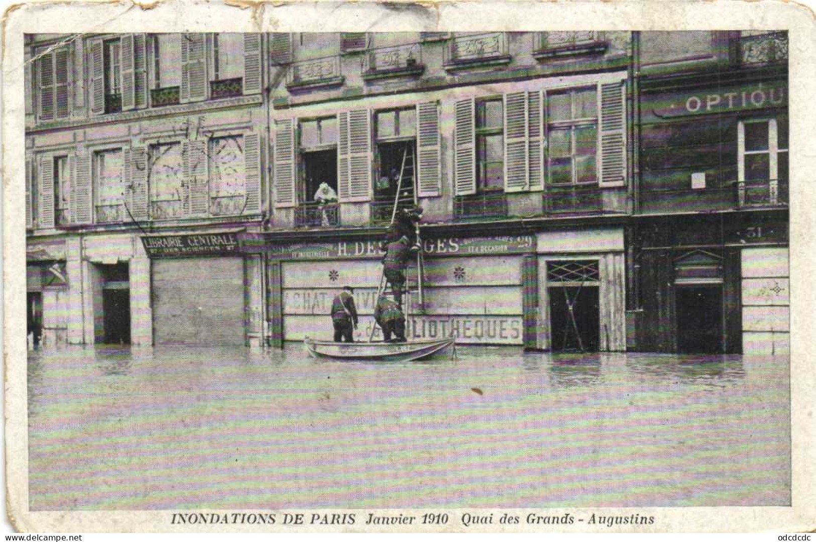 DESTOCKAGE Avant fermeture boutique T BON LOT 100 CPA  INONDATIONS DE PARIS 1910 Touies Animées  (toutes scannées )