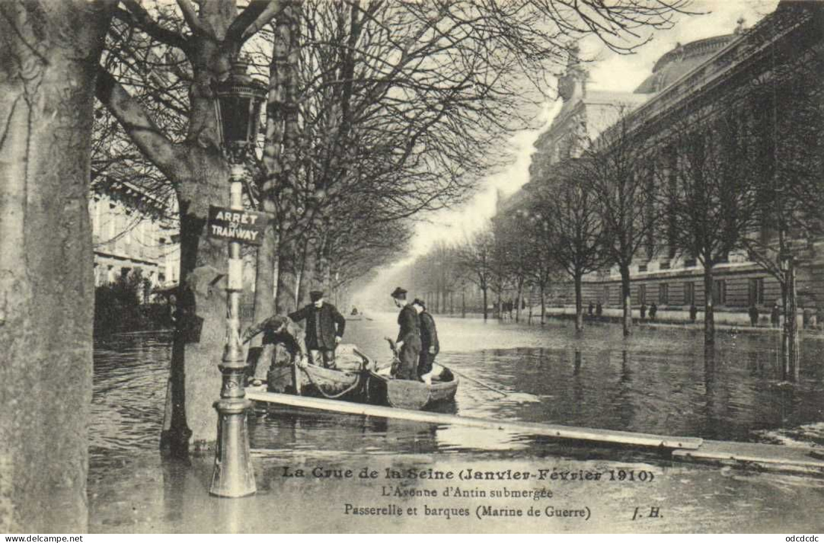 DESTOCKAGE Avant fermeture boutique T BON LOT 100 CPA  INONDATIONS DE PARIS 1910 Touies Animées  (toutes scannées )