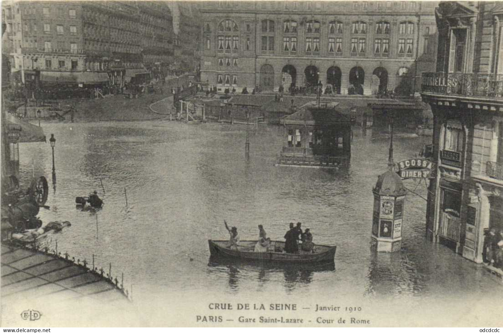 DESTOCKAGE Avant fermeture boutique T BON LOT 100 CPA  INONDATIONS DE PARIS 1910 Touies Animées  (toutes scannées )