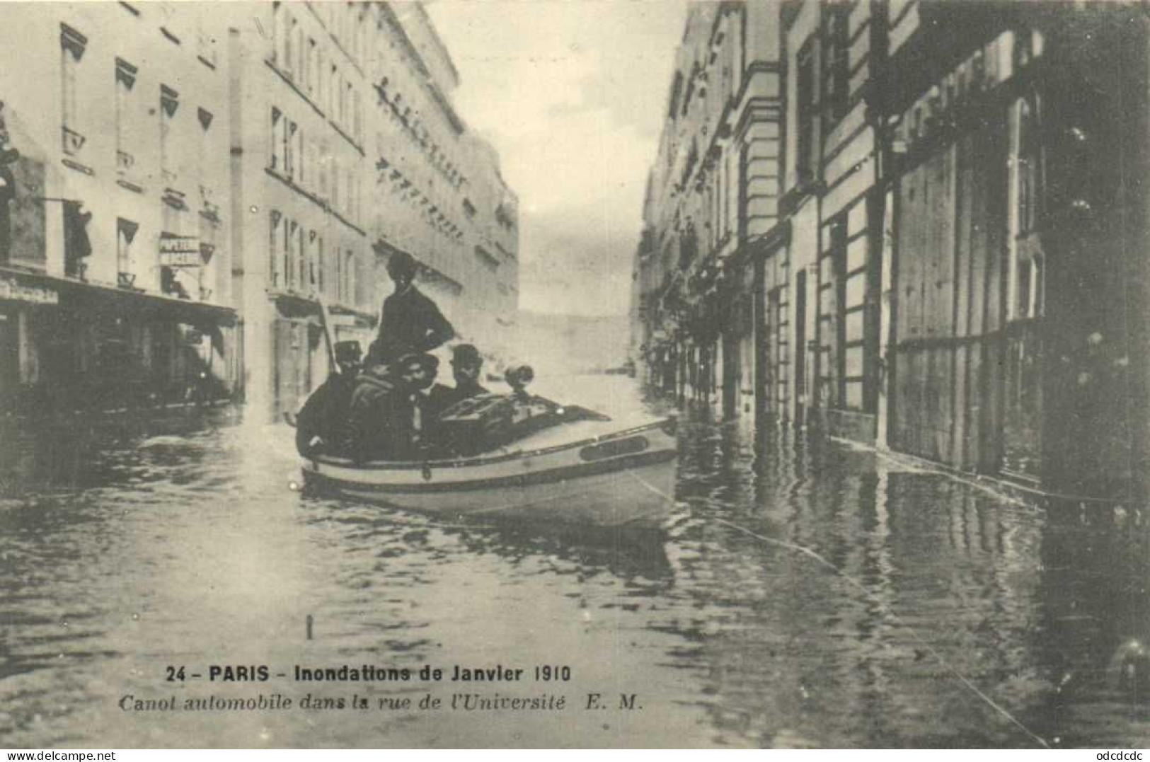 DESTOCKAGE Avant fermeture boutique T BON LOT 100 CPA  INONDATIONS DE PARIS 1910 Touies Animées  (toutes scannées )