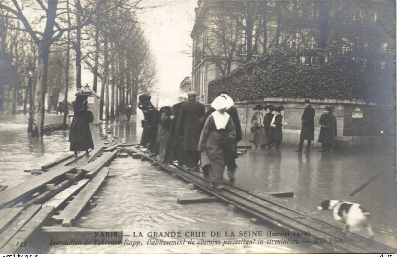 DESTOCKAGE Avant fermeture boutique T BON LOT 100 CPA  INONDATIONS DE PARIS 1910 Touies Animées  (toutes scannées )