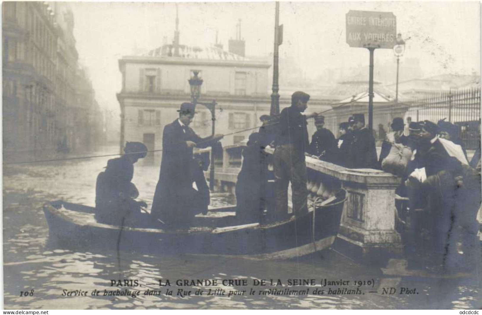 DESTOCKAGE Avant fermeture boutique T BON LOT 100 CPA  INONDATIONS DE PARIS 1910 Touies Animées  (toutes scannées )