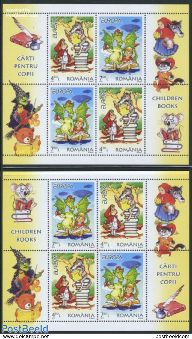 Romania 2010 Europa, Childrens Books 2 S/s, Mint NH, History - Europa (cept) - Art - Children's Books Illustrations - Ongebruikt