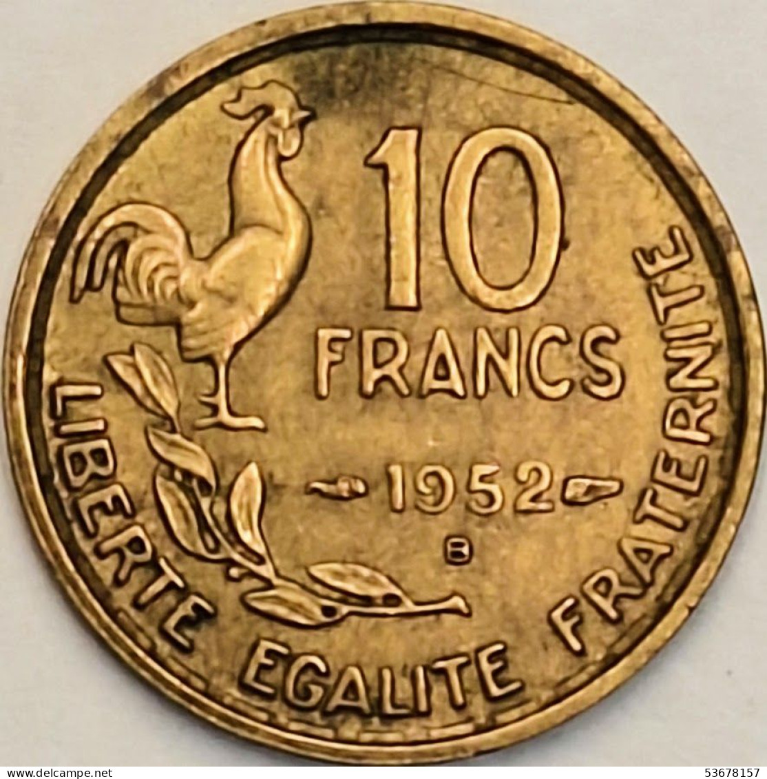 France - 10 Francs 1952 B, KM# 915.2 (#4151) - 10 Francs