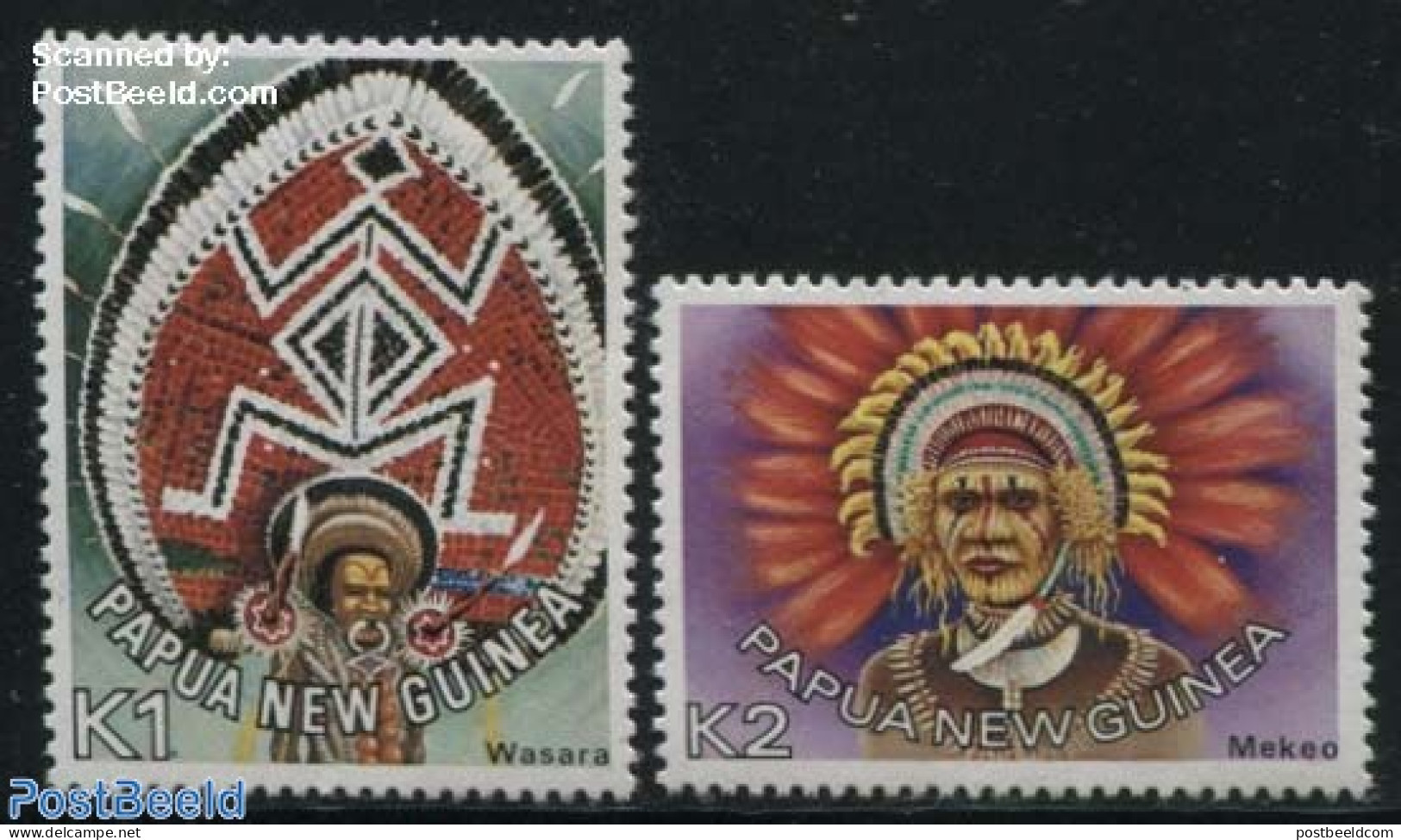Papua New Guinea 1977 Definitives 2v, Mint NH, History - Various - Folklore - Papua New Guinea