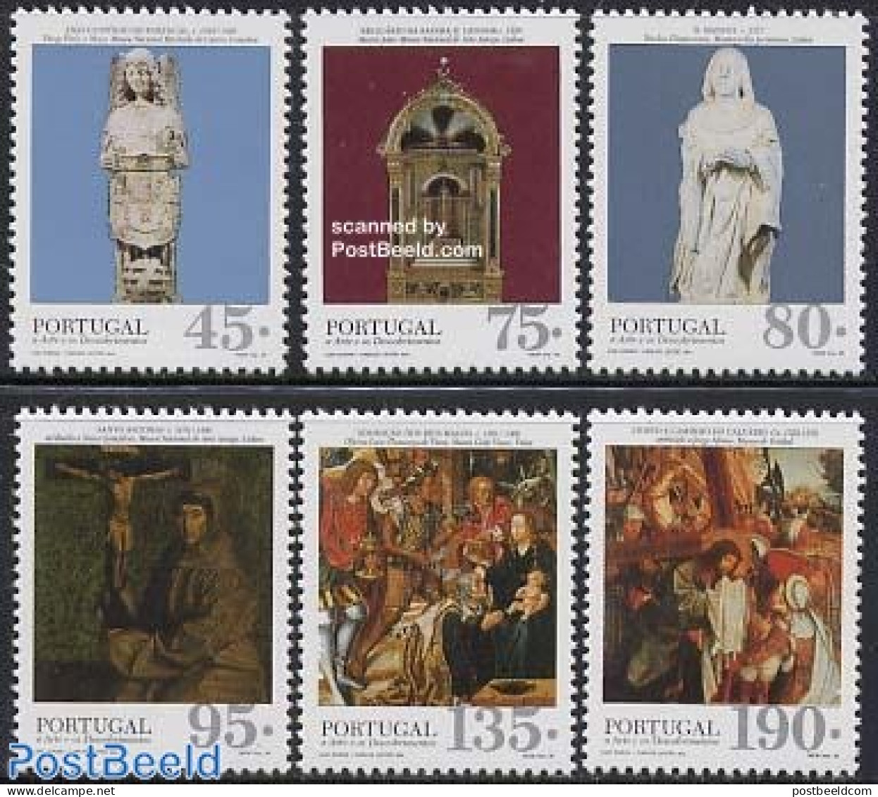 Portugal 1995 Art 6v, Mint NH, Art - Art & Antique Objects - Paintings - Unused Stamps