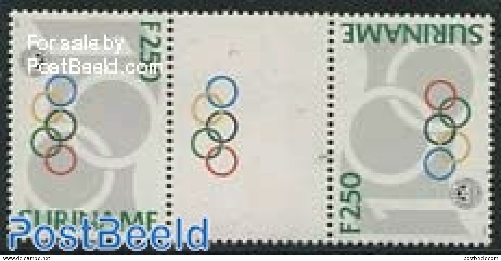 Suriname, Republic 1994 IOC Gutter Pair, Mint NH, Sport - Olympic Games - Suriname