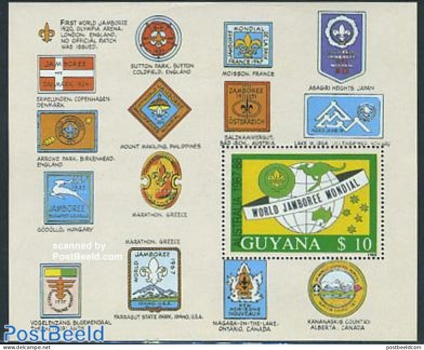 Guyana 1989 World Jamboree S/s, Mint NH, Sport - Scouting - Guyana (1966-...)