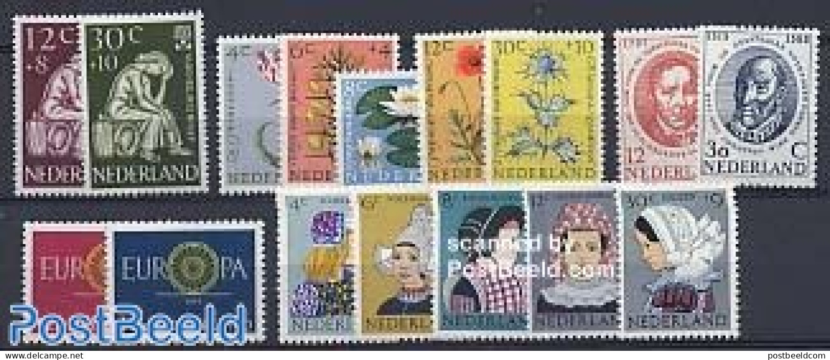 Netherlands 1960 Yearset 1960 (16v), Unused (hinged), Various - Yearsets (by Country) - Ungebraucht