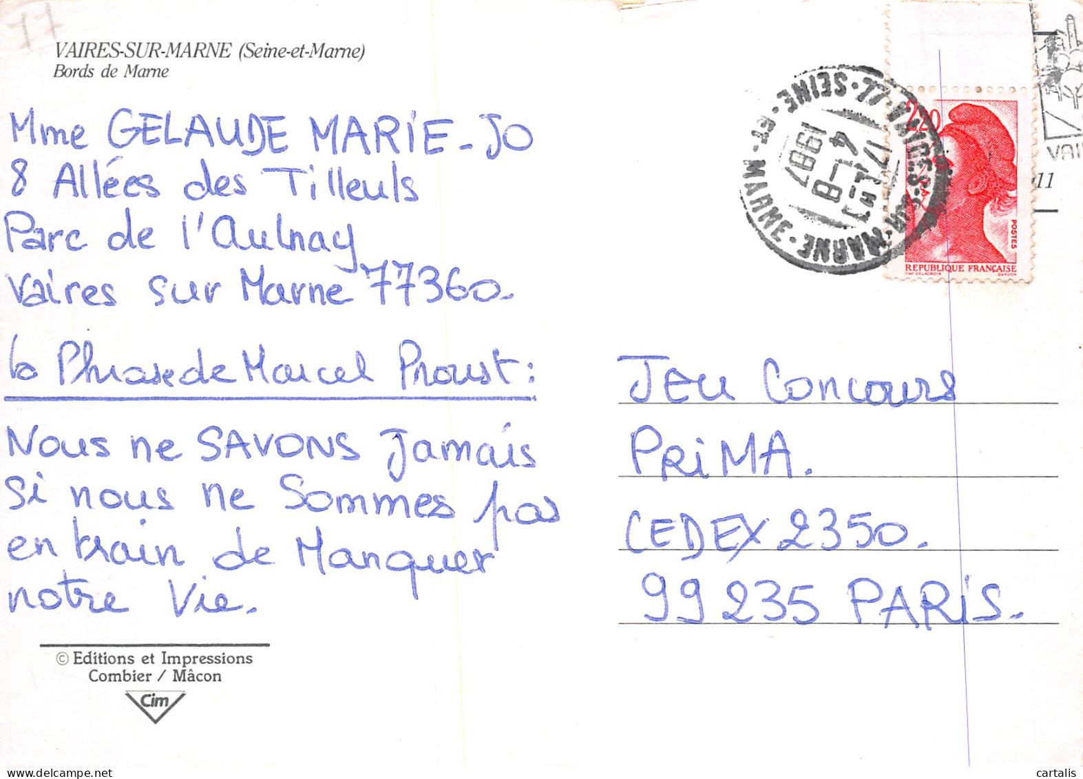 77-VAIRES SUR MARNE-N°4130-A/0141 - Vaires Sur Marne