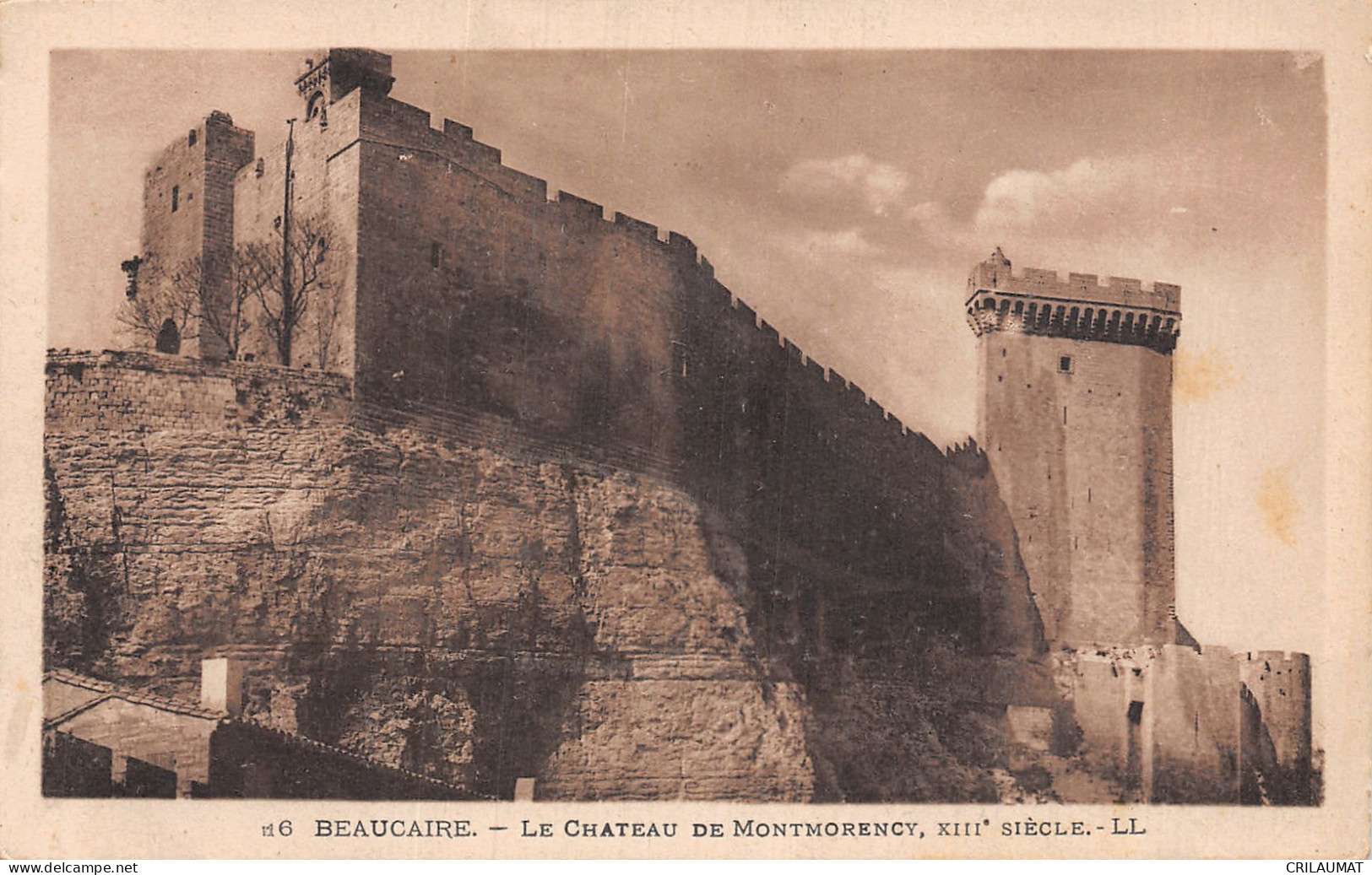 30-BEAUCAIRE CHATEAU DE MONTMONRENCY-N°LP5012-G/0025 - Beaucaire