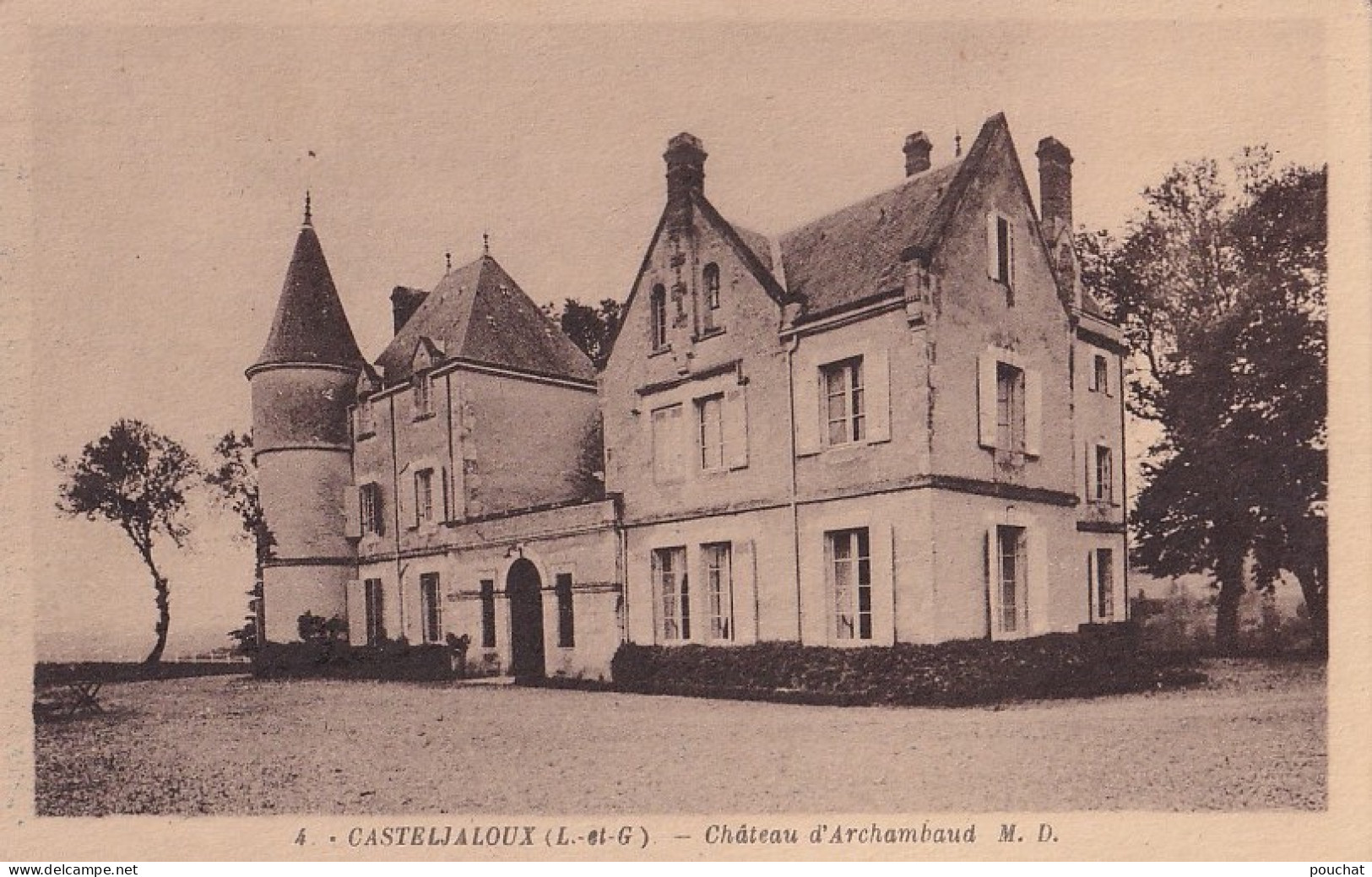 A16-47) CASTELJALOUX (LOT ET GARONNE) CHATEAU D'ARCHAMBAUD - ( 2 SCANS )  - Casteljaloux