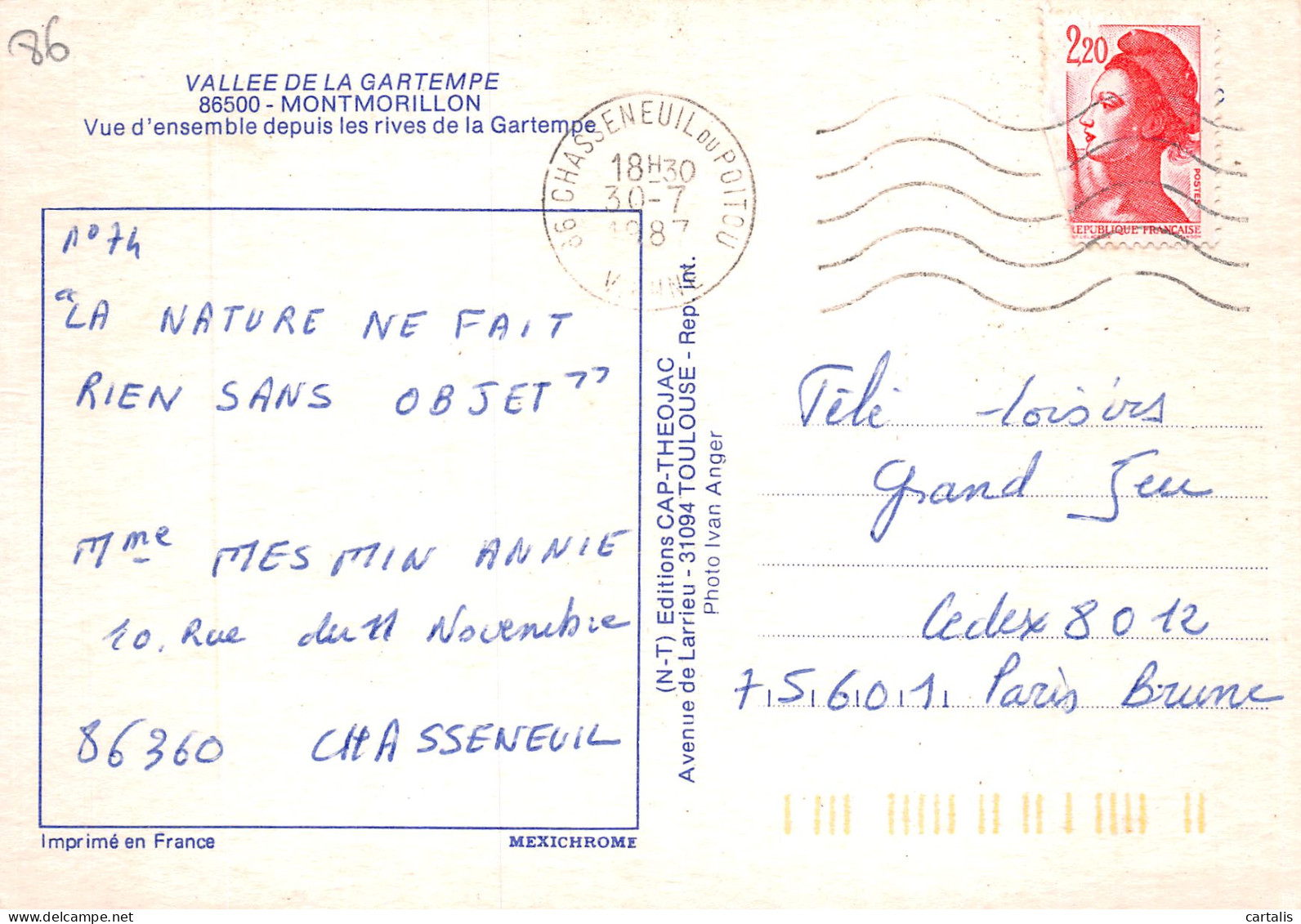 86-MONTMORILLON-N°4130-B/0383 - Montmorillon