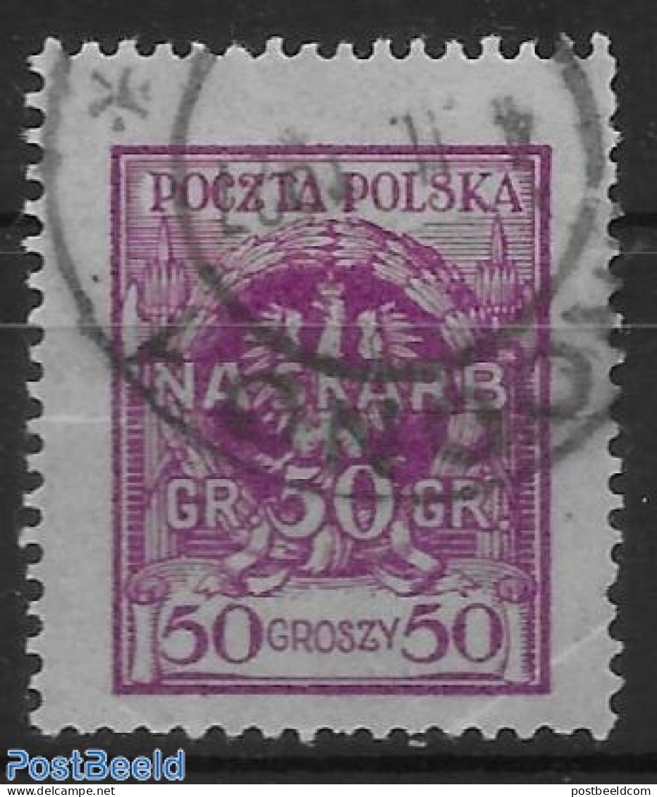Poland 1925 Stamp Out Of Set. 1 V., Used Or CTO - Oblitérés