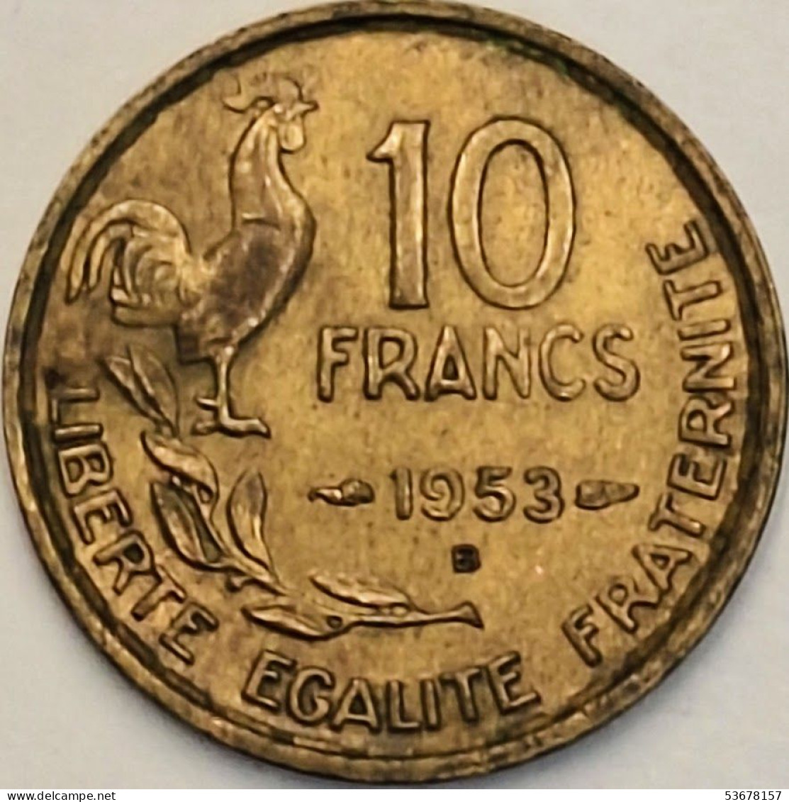 France - 10 Francs 1953 B, KM# 915.2 (#4152) - 10 Francs