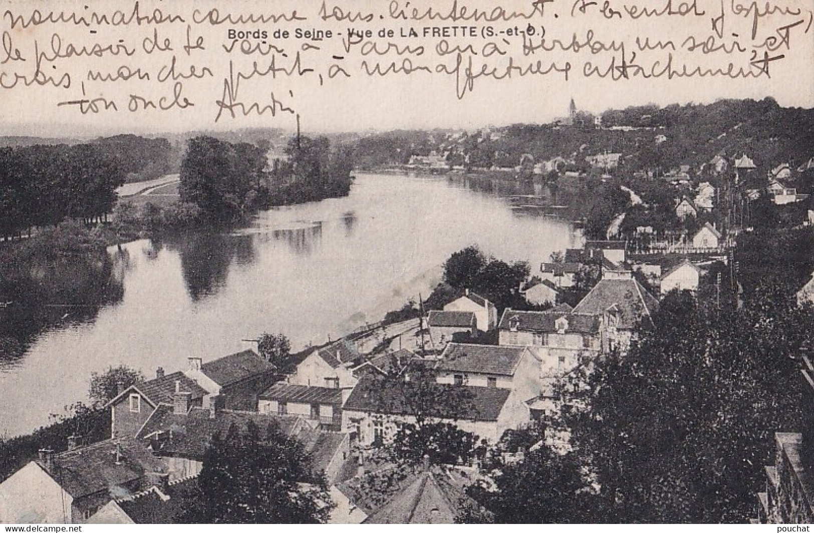 A29-94) BORDS DE SEINE - VUE DE LA FRETTE  - ( 2 SCANS ) - La Frette-sur-Seine