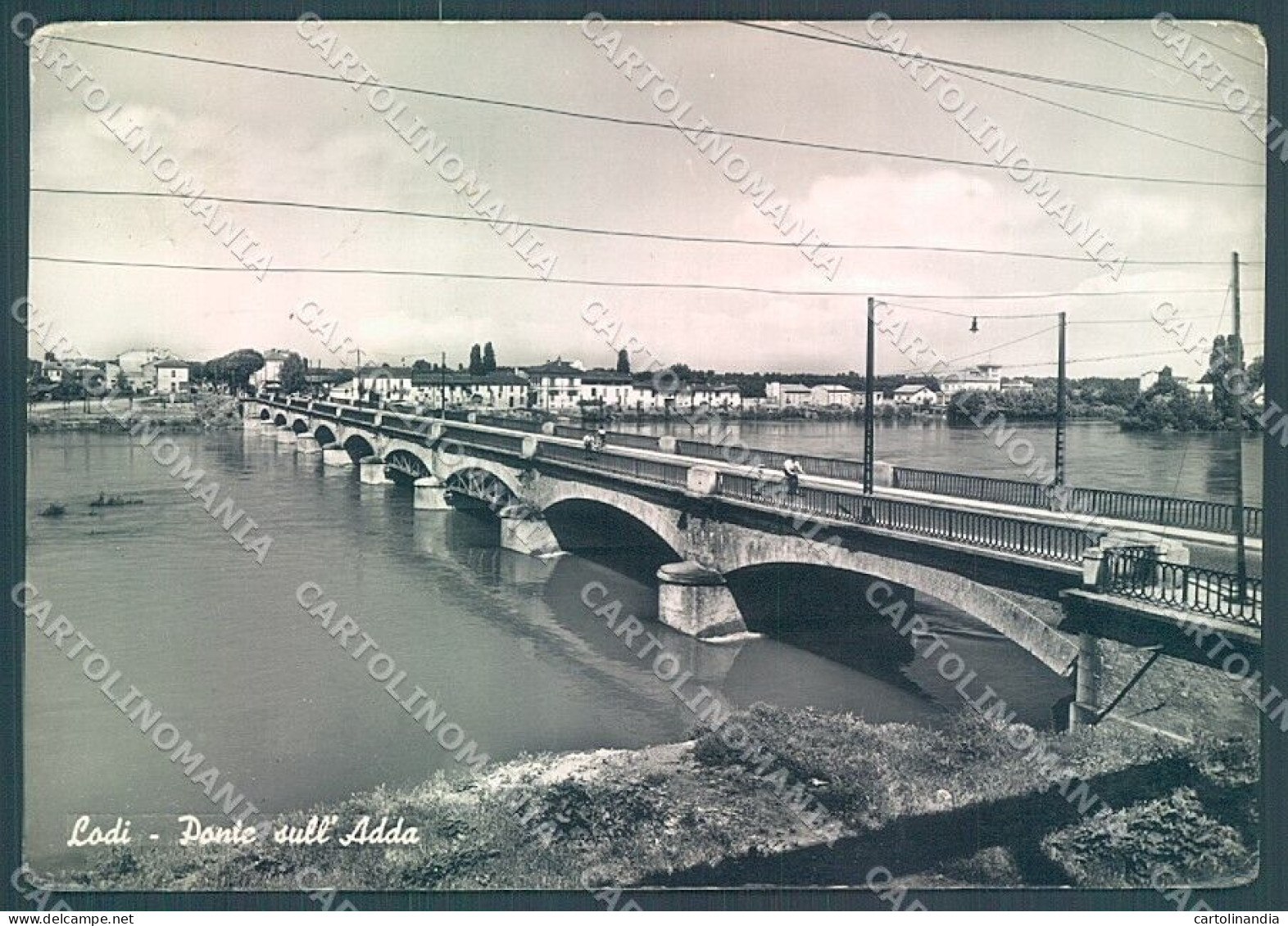 Lodi Città Ponte Sull'Adda Foto FG Cartolina JK2880 - Lodi