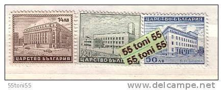 1941  Architecture - Bulgarian National Bank  3 V.-MNH  Bulgarie/Bulgaria - Nuevos