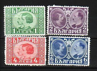 1930  MARIAGE Du Roi BORIS III  4 V.-MNH **BULGARIE / Bulgaria - Unused Stamps