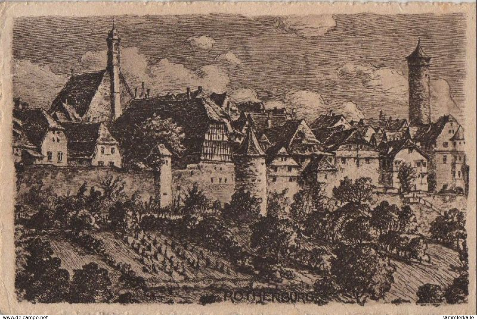 31683 - Rothenburg - An Der Stadtmauer - 1933 - Rothenburg O. D. Tauber