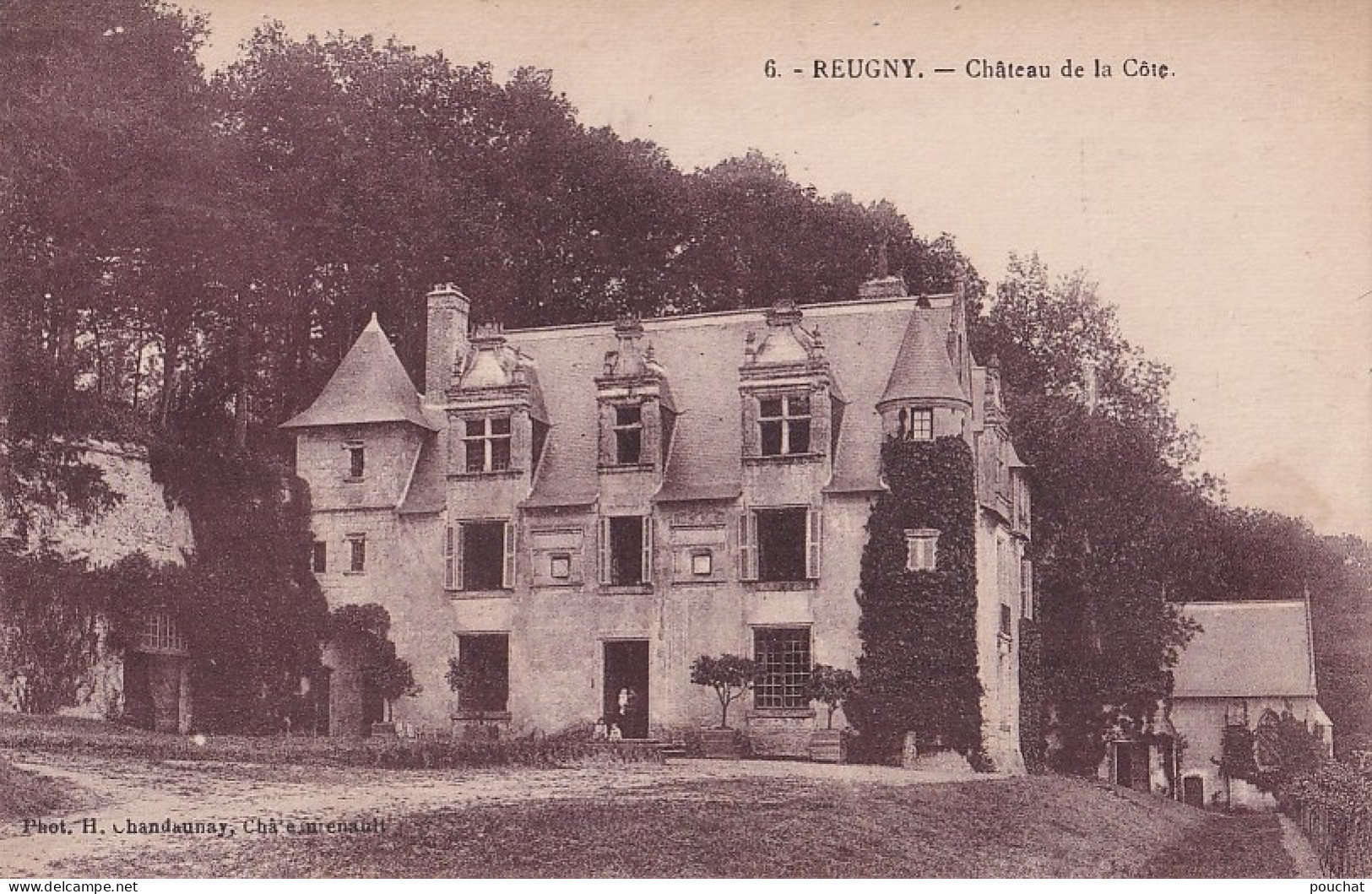 F5-37) REUGNY - LE CHATEAU DE LA COTE   - ( 2 SCANS ) - Reugny