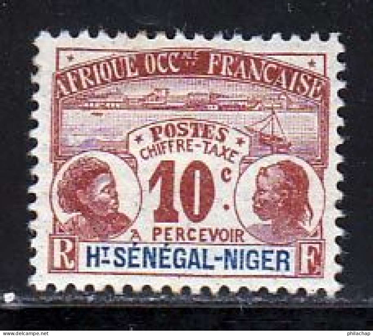 Haut-Senegal & Niger Taxe 1906 Yvert 2 (*) TB Neuf Sans Gomme - Nuevos