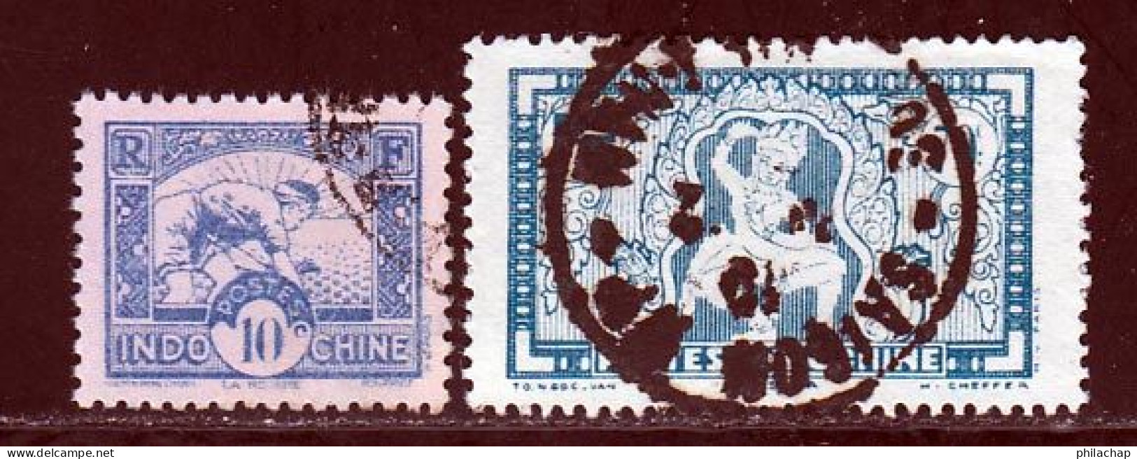 Indochine 1941 Yvert 216 - 218 (o) B Oblitere(s) - Usati