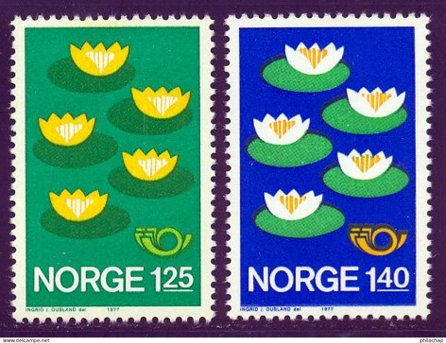 Norvege 1977 Yvert 693 / 694 ** TB Bord De Feuille - Unused Stamps