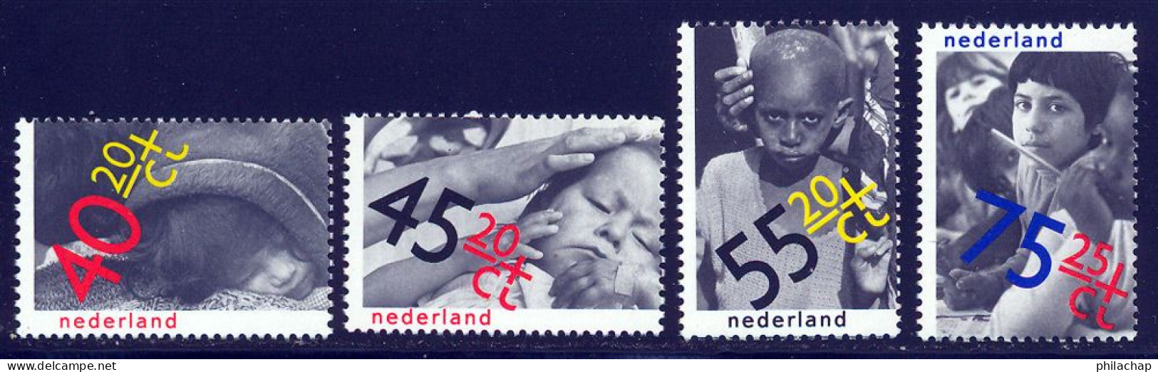 Pays-Bas 1979 Yvert 1118 / 1121 ** TB - Neufs