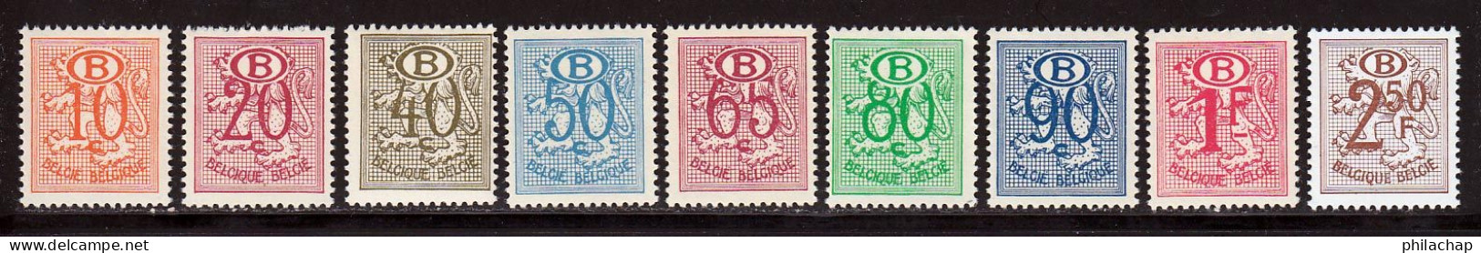 Belgique Service 1953 Yvert 47 - 48 - 50 - 51 - 53 / 56A ** TB - Other & Unclassified