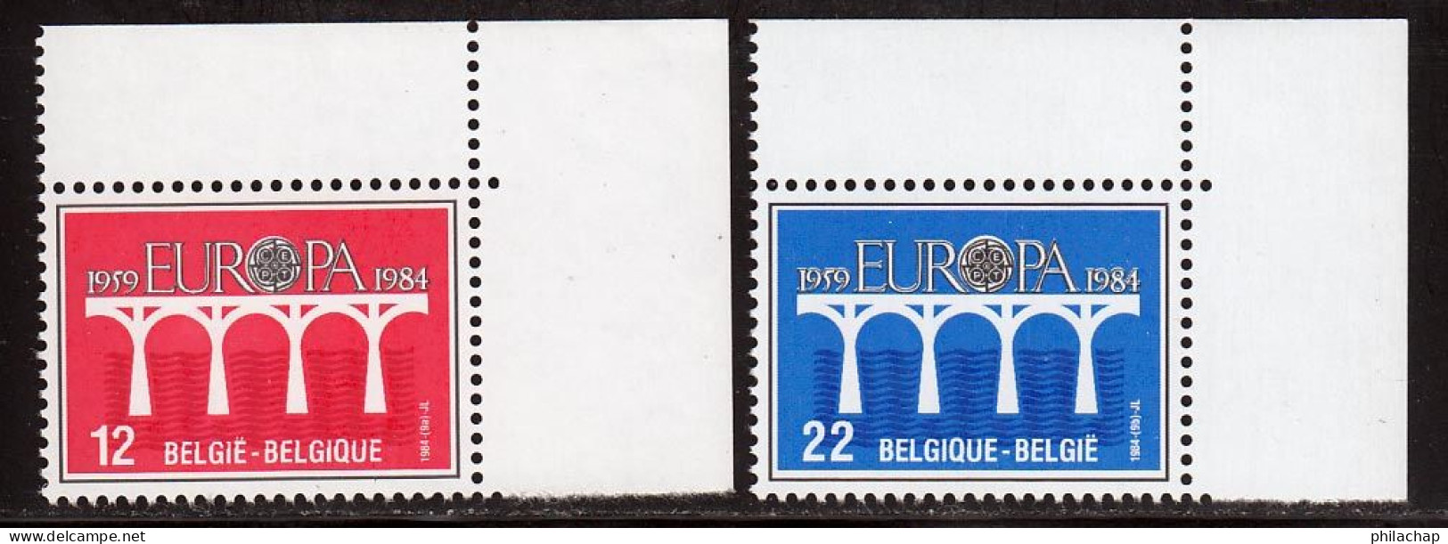 Belgique 1984 Yvert 2130 / 2131 ** TB - Neufs