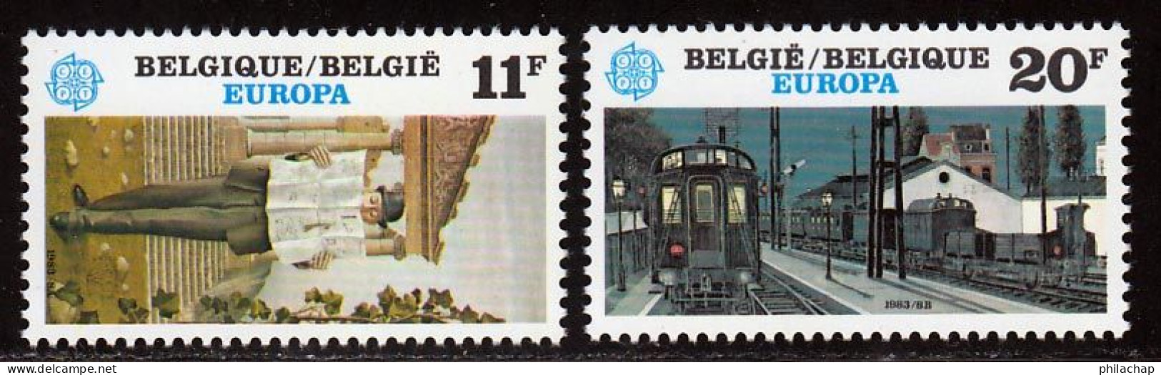 Belgique 1983 Yvert 2091 / 2092 ** TB - Neufs