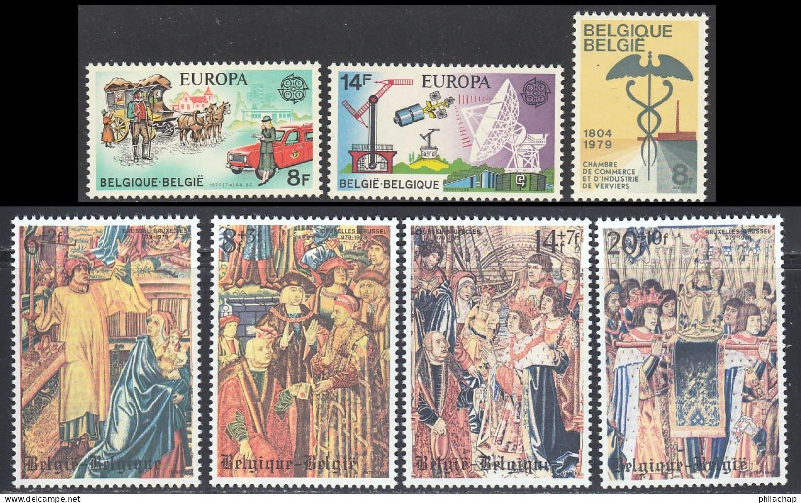 Belgique 1979 Yvert 1925 / 1931 ** TB - Nuevos