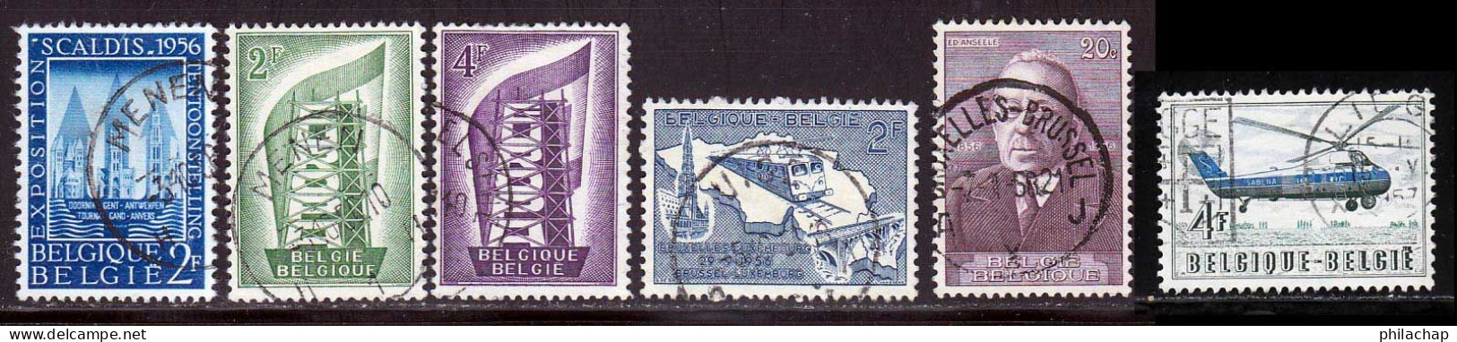 Belgique 1957 Yvert 990 - 994 / 997 - 1012 (o) B Oblitere(s) - Gebruikt