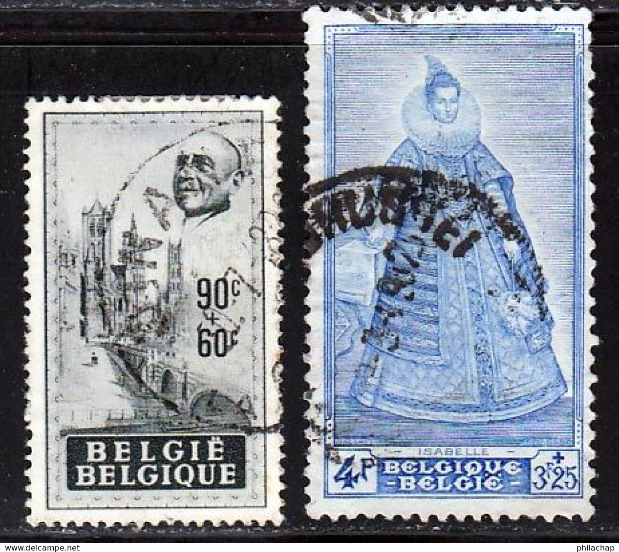 Belgique 1948 Yvert 782 - 790 (o) B Oblitere(s) - Gebraucht