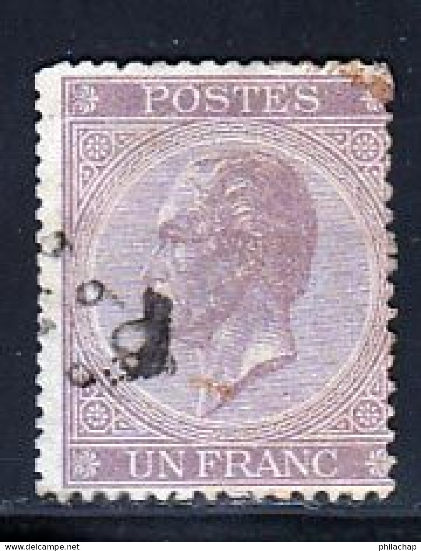 Belgique 1865 Yvert 21 (o) B Oblitere(s) - 1865-1866 Profil Gauche