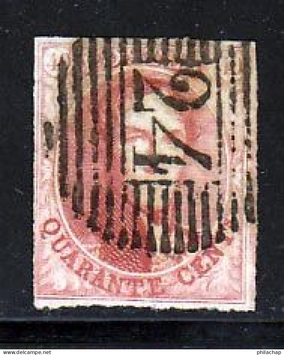 Belgique 1858 Yvert 12a (o) B Oblitere(s) - 1858-1862 Medallones (9/12)