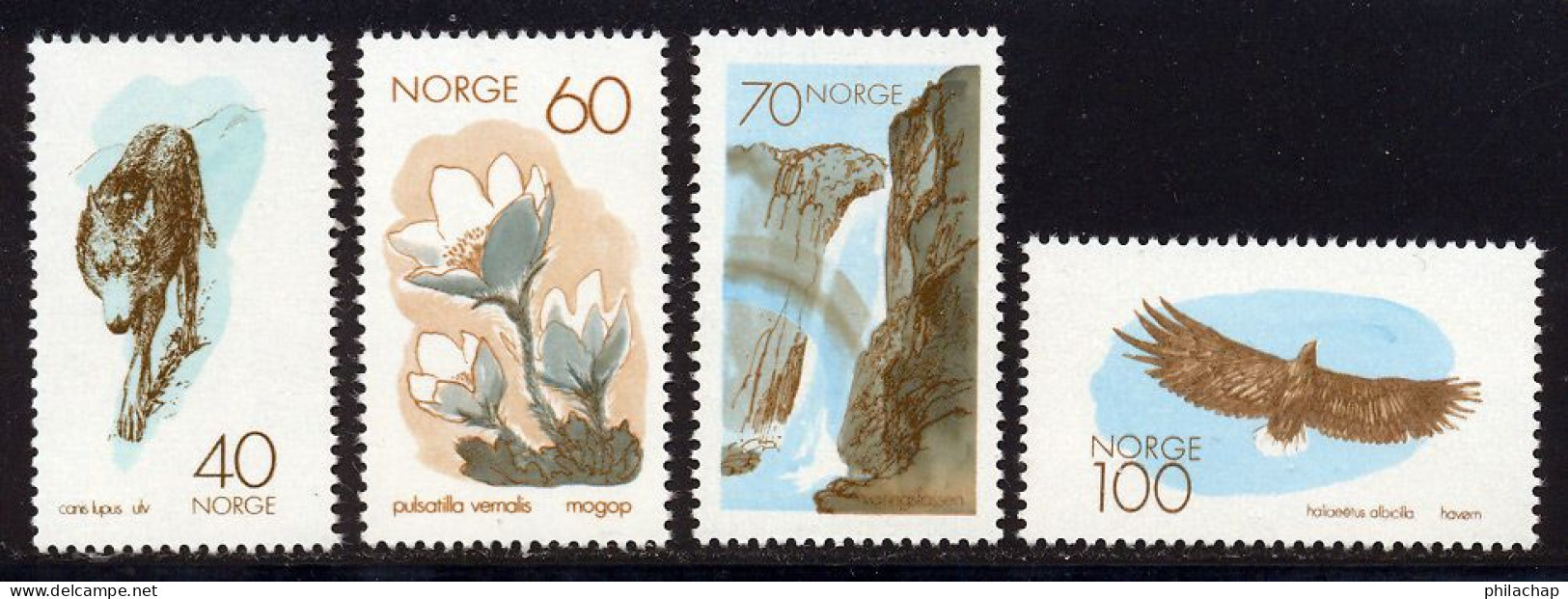 Norvege 1970 Yvert 558 / 561 ** TB Bord De Feuille - Unused Stamps