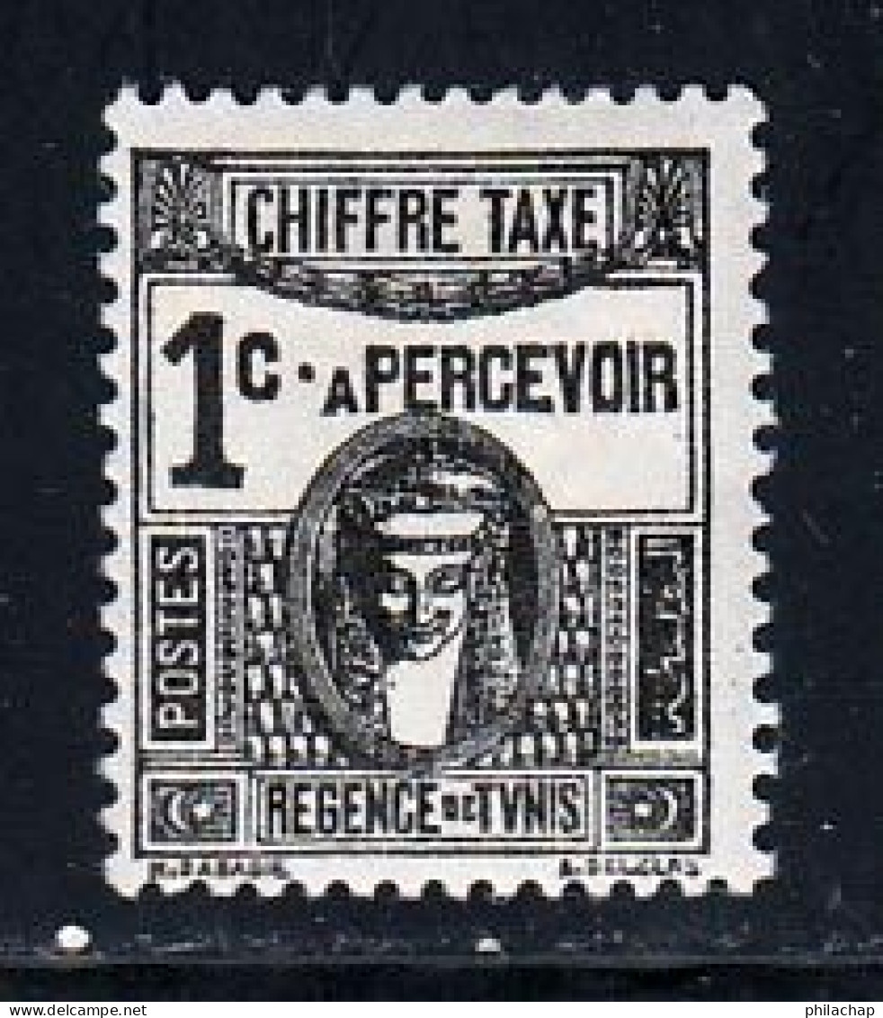 Tunisie Taxe 1923 Yvert 37 * TB Charniere(s) - Timbres-taxe