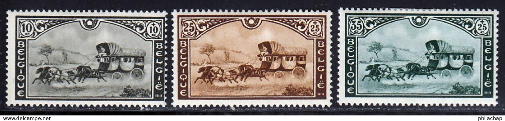 Belgique 1935 Yvert 407 / 409 * TB Charniere(s) - Neufs