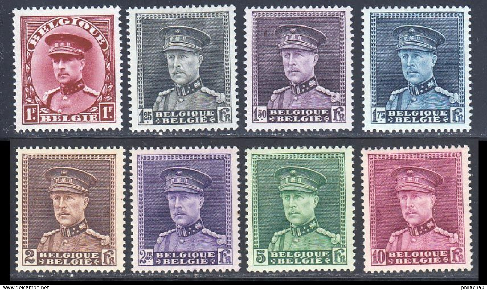 Belgique 1931 Yvert 317 / 324 * TB Charniere(s) - 1931-1934 Kepi