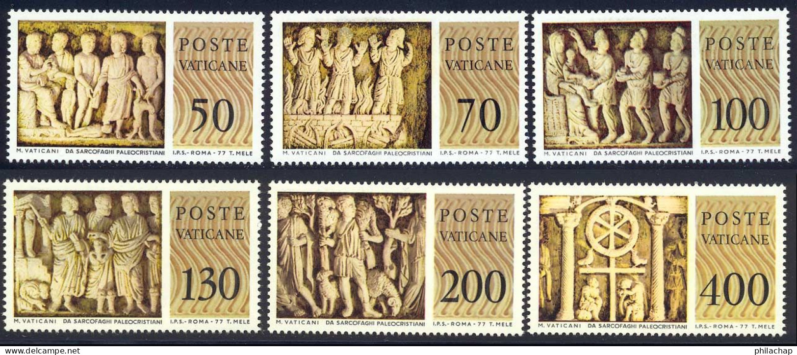 Vatican 1977 Yvert 645 / 650 ** TB Bord De Feuille - Neufs