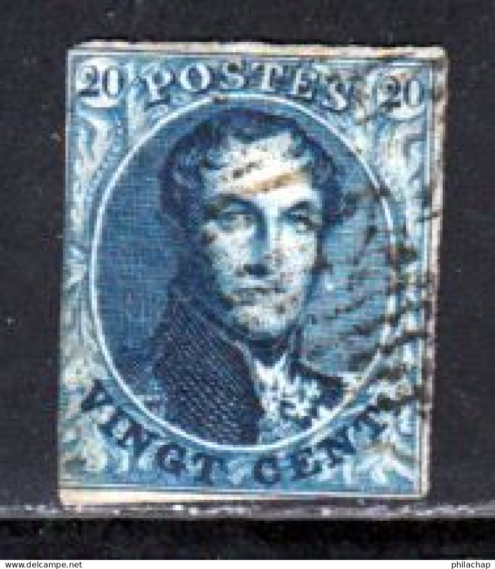 Belgique 1849 Yvert 4 (o) B Oblitere(s) - 1849-1850 Medaillen (3/5)