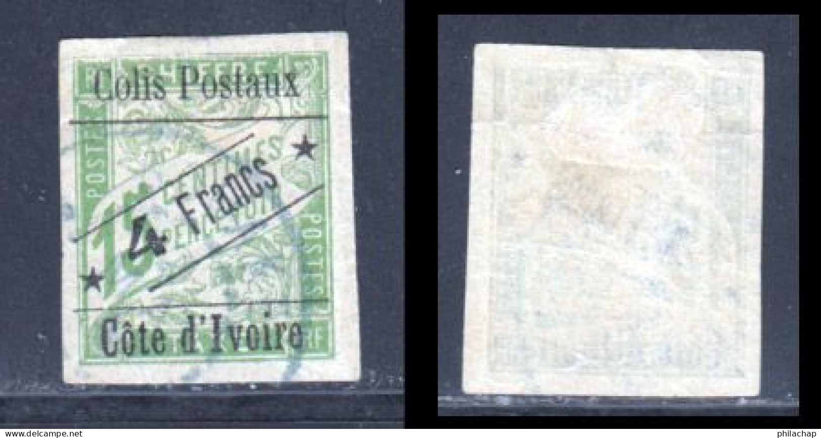 Cote D'Ivoire Colis Postaux 1903 Yvert 9 (o) B Oblitere(s) - Usados