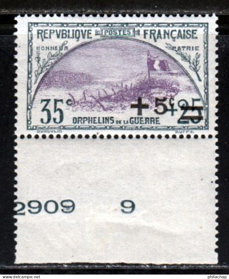 France 1922 Yvert 166 ** TB Bord De Feuille - Neufs