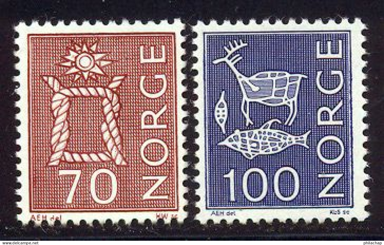 Norvege 1968 Yvert 524A Et 524B ** TB - Neufs