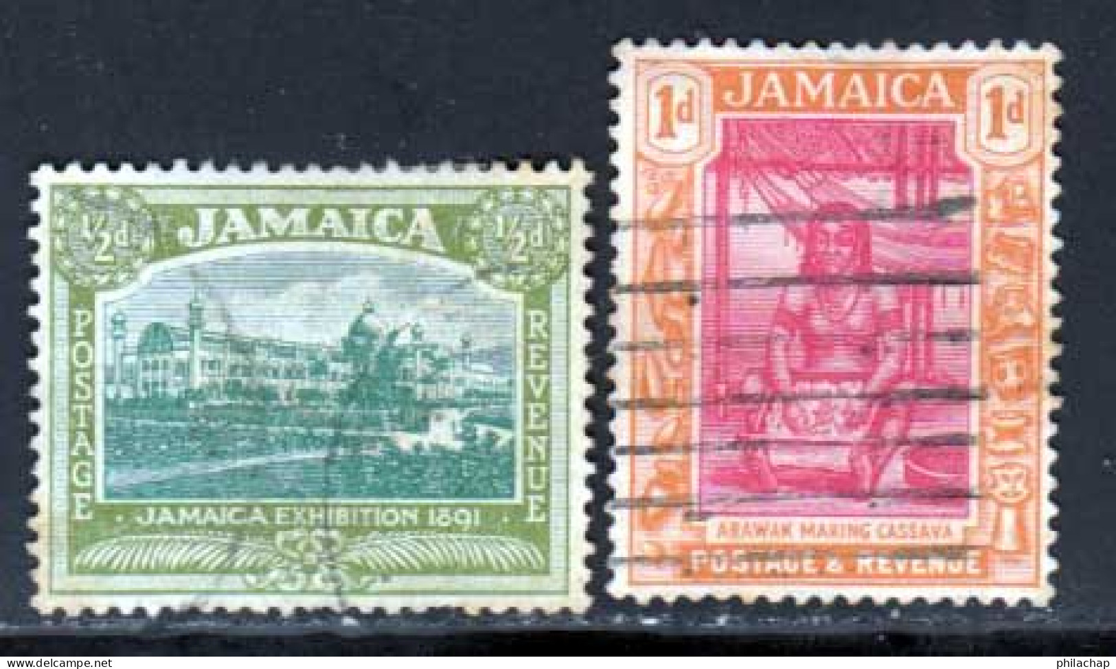 Jamaique 1920 Yvert 82 / 83 (o) B Oblitere(s) - Jamaïque (...-1961)