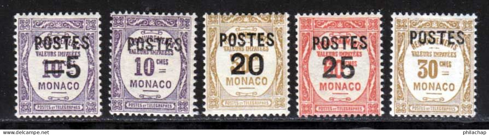 Monaco 1937 Yvert 140 - 141 - 143 / 145 * TB Charniere(s) - Unused Stamps