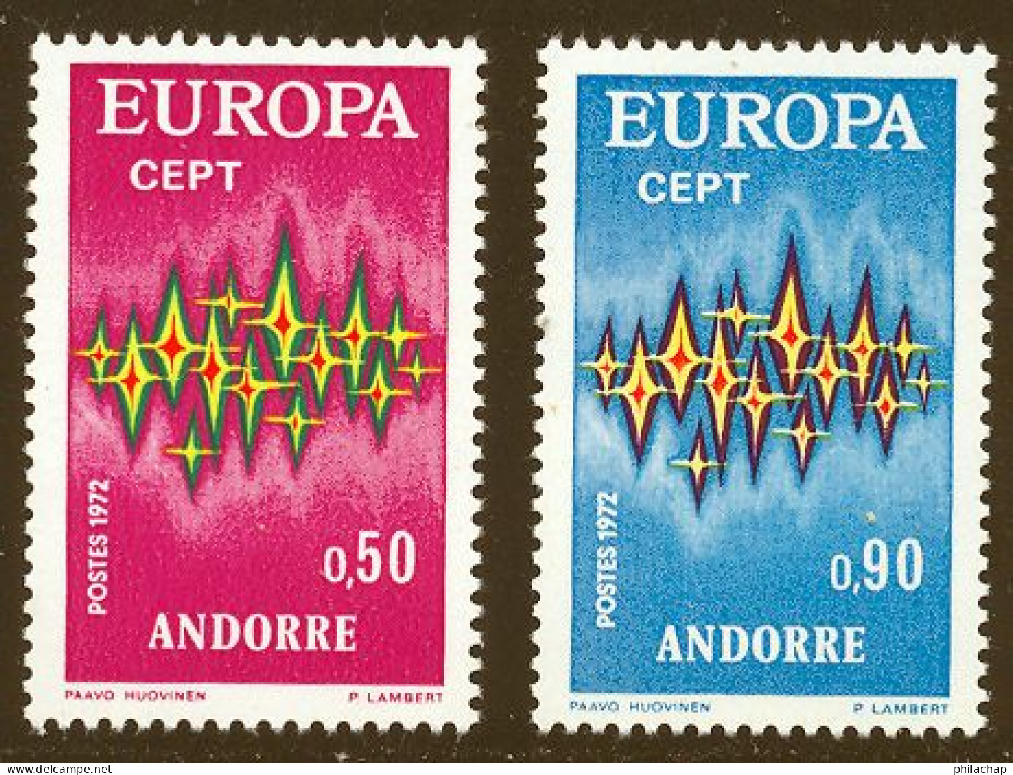 Andorre Francais 1972 Yvert 217 / 218 ** TB - Nuevos