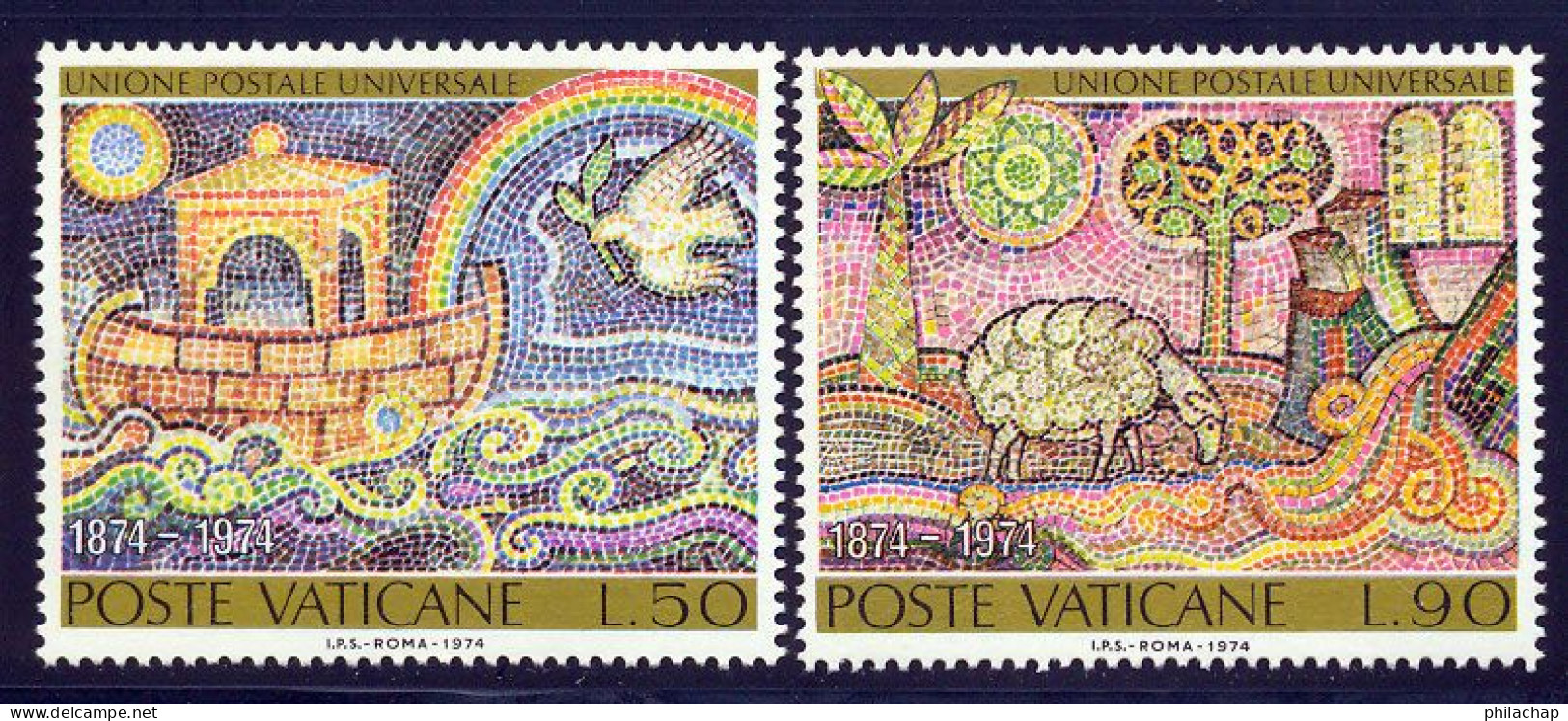 Vatican 1974 Yvert 569 / 570 ** TB Bord De Feuille - Nuevos